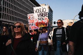 The Transfeminist Demonstration Of Non Una Di Meno During The International Women’s Day On 8 March In Milan
