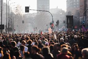 The Transfeminist Demonstration Of Non Una Di Meno During The International Women’s Day On 8 March In Milan