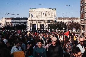 The Transfeminist Demonstration Of Non Una Di Meno During The International Women’s Day On 8 March In Milan