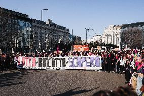 The Transfeminist Demonstration Of Non Una Di Meno During The International Women’s Day On 8 March In Milan