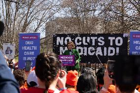 "Save Our Medicaid" Rally Outside Of The Capitol In Washington, D.C