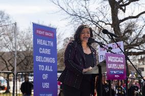 "Save Our Medicaid" Rally Outside Of The Capitol In Washington, D.C