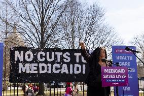 "Save Our Medicaid" Rally Outside Of The Capitol In Washington, D.C