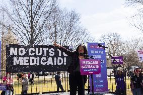 "Save Our Medicaid" Rally Outside Of The Capitol In Washington, D.C