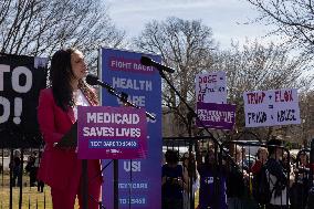 "Save Our Medicaid" Rally Outside Of The Capitol In Washington, D.C