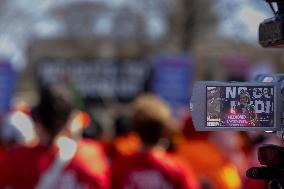 "Save Our Medicaid" Rally Outside Of The Capitol In Washington, D.C