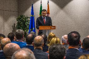 The Prime Minister Of Portugal, Luis Montenegro, Talk At The PSD Ordinary National Congress After His Government Falls.