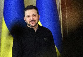 News conference of Ukrainian President Volodymyr Zelenskyy in Kyiv