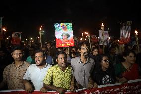 Anti-rape Torchlight Procession In Dhaka