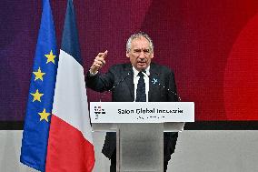 Francois Bayrou Visits Global Industrie Trade Fair - Lyon