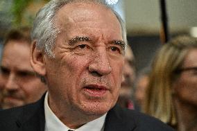 Francois Bayrou Visits Global Industrie Trade Fair - Lyon