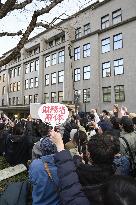 Protesters demand tax cuts in Japan
