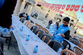Iftar In al-Numan Mosque During Ramadan - Idlib