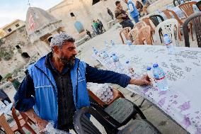 Iftar In al-Numan Mosque During Ramadan - Idlib