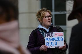 Protest For Mahmoud Khalil At DC ICE Offices