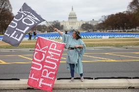 Anti Trump Protest on National Mall - Washington