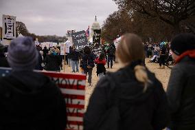 Anti Trump Protest on National Mall - Washington