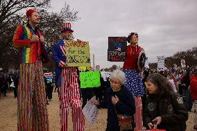 Anti Trump Protest on National Mall - Washington