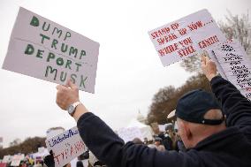 Anti Trump Protest on National Mall - Washington