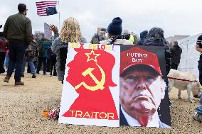 Anti-Trump Protest On The National Mall