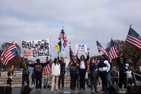 Anti-Trump Protest On The National Mall