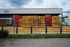 Empties In Empty Crates At Coca-Cola