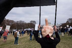 Anti-Trump Protest On The National Mall