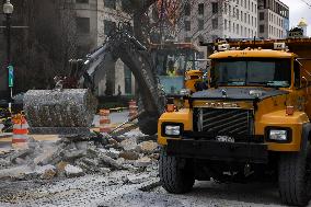 Symbolic Black Lives Matter Plaza Dismantling - Washington