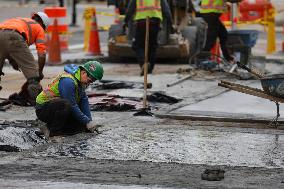 Symbolic Black Lives Matter Plaza Dismantling - Washington