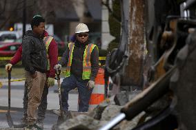 Symbolic Black Lives Matter Plaza Dismantling - Washington