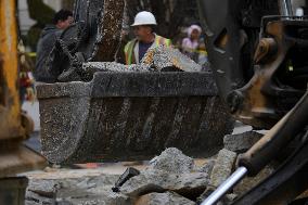 Symbolic Black Lives Matter Plaza Dismantling - Washington