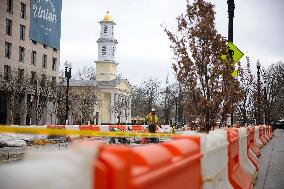 Symbolic Black Lives Matter Plaza Dismantling - Washington