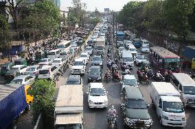 Traffic Jam In Dhaka - Bangladesh