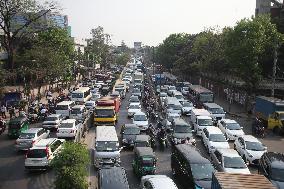 Traffic Jam In Dhaka - Bangladesh