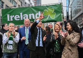 Mark Carney At The Annual St. Patrick's Day Parade - Montreal