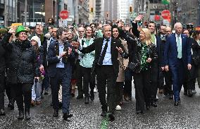 Mark Carney At The Annual St. Patrick's Day Parade - Montreal