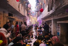 The Largest Communal Iftar Table During Ramadan In Egypt