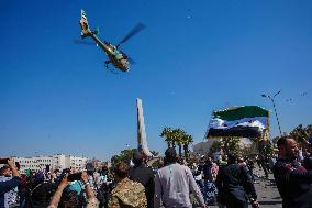 Syrians Mark The 14th Anniversary Of The Revolution In Damascus