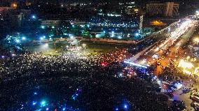 Syrians Mark The 14th Anniversary Of The Revolution In Damascus