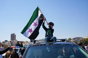 Syrians Mark The 14th Anniversary Of The Revolution In Damascus