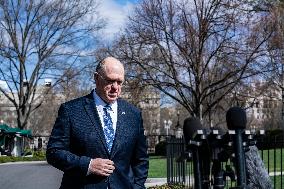 Tom Homan The "border Czar" Came Out And Talk To The Press After A Interview With Fox News