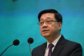 Hong Kong Chief Executive Press Session Before Exco Meeting