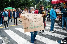Demonstrations in Support of Colombian President Reforms