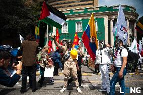 Demonstrations in Support of Colombian President Reforms