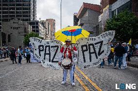 Demonstrations in Support of Colombian President Reforms