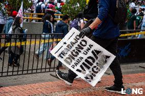 Demonstrations in Support of Colombian President Reforms