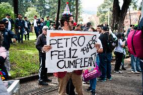 Demonstrations in Support of Colombian President Reforms