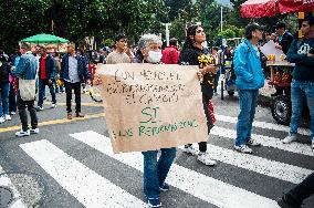 Demonstrations in Support of Colombian President Reforms