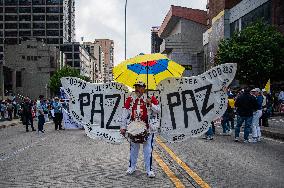 Demonstrations in Support of Colombian President Reforms