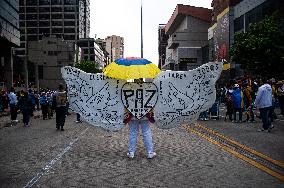 Demonstrations in Support of Colombian President Reforms